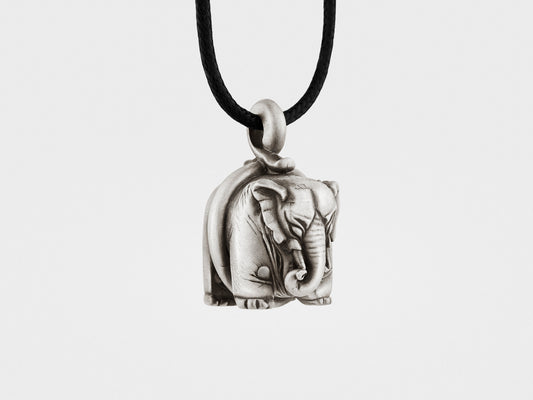 Elephant Pendant in Sterling Silver