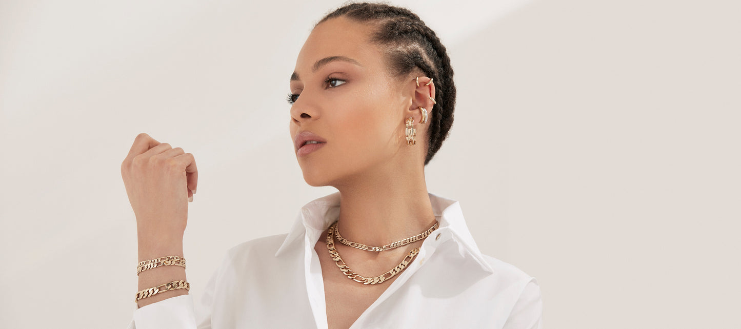 Baby Axel Chain Necklace by Eklexic